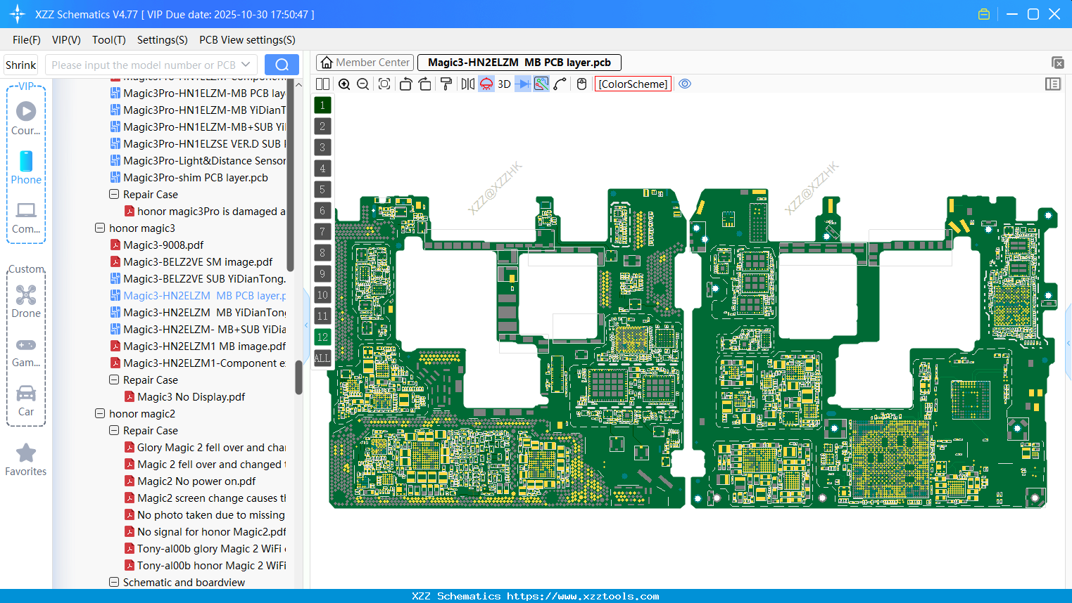 Honor Magic3-HN2ELZM MB PCB Layer